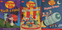 Qty 3 x Disney Phineas and Ferb TV Series Books