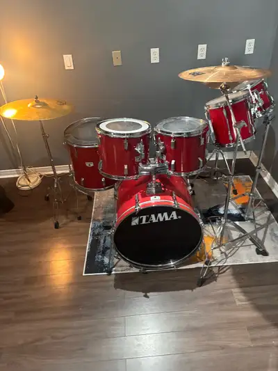 Tama rockstar 7 piece drums , View more