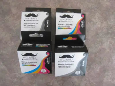 2x Set2 Complets - 4x Cartouches HP56 & HP57 Compatibles - Neuf, View more