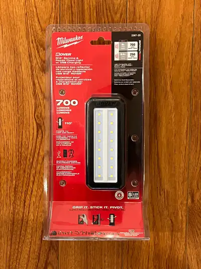[Firm Price] Milwaukee M12 ROVER 700 Lumens Pivoting Flood Light, View more