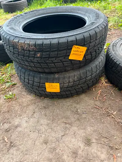 USED X2 235/65R18 FIRESTONE WEATHERGRIP DOT 2021 TREAD 9/32 CASH AND CARRY