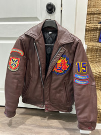 Queen's University (Queen's ArtSci) genuine leather jacket - XS