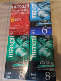 Sealed four Maxell VHS TAPES
