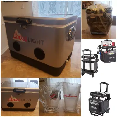 BRAND NEW BLUETOOTH SPEAKER COOLERS & PORTABLE FRIDGE FOR SALE!, View more