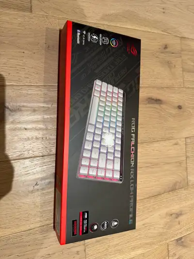 ASUS ROG Falchion RX Low profile 65% wireless keyboard, View more