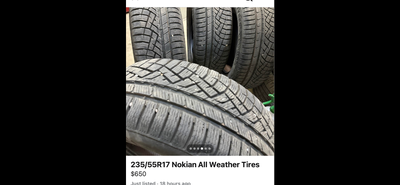 Like new, exceptional tires