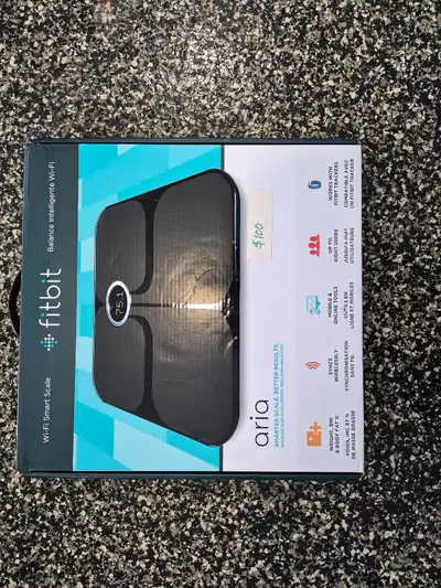 Keep track of your health goals with this pre-owned Fitbit Aria Wi-Fi Smart Scale, which is in good...