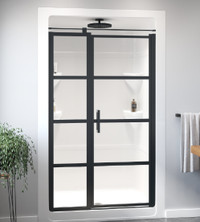 Shower Door -- Matte Black - New In Box