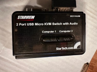 KVM switch 2 ports avec audio