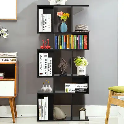 New 5 Cubes Ladder Shelf Corner Bookshelf Display Rack Bookcase, View more