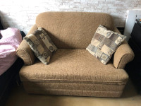 Tweed Pull Out Loveseat