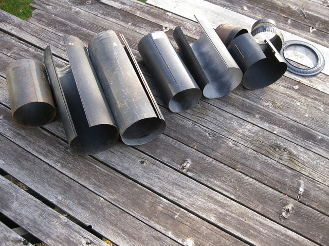 Black Stove Pipe 6, 7, & 8 Inch Dia Assorted $10 (Richmond Hill) in Fireplace & Firewood in Markham / York Region