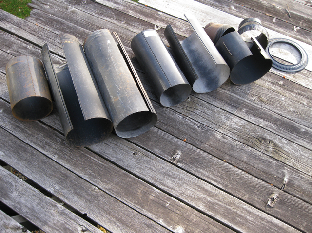 Black Stove Pipe 6, 7, & 8 Inch Dia Assorted $10 (Richmond Hill) in Fireplace & Firewood in Markham / York Region - Image 2