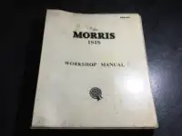 1955-1958 Morris Isis Shop Manual Series I & II Traveller Sedan