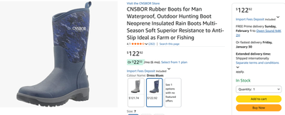 CNSBOR RUBBER BOOTS FOR MAN, View more