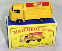 Vintage Lesney Matchbox #37B Coca Cola truck. 1960s. REPRO BOX.