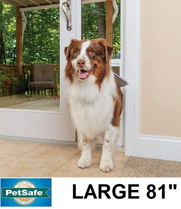 ADJUSTABLE ALUMINUM PATIO PANEL SLIDING GLASS PET DOOR (LARGE) in Other in City of Toronto