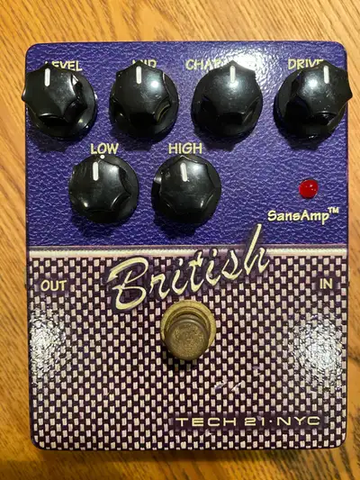 Sansamp - Tech 21 British Overdrive guitar pedal, View more