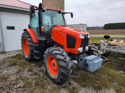 2021 Kubota M6-141 with only 600 hours. MFWD Powershift High-flow hydraulics Comfortable cab with he...