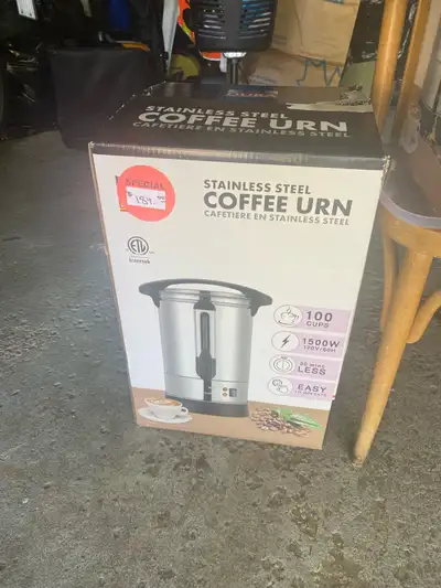 DURA Stainless Steel Coffee Urn - 100 Cups, View more
