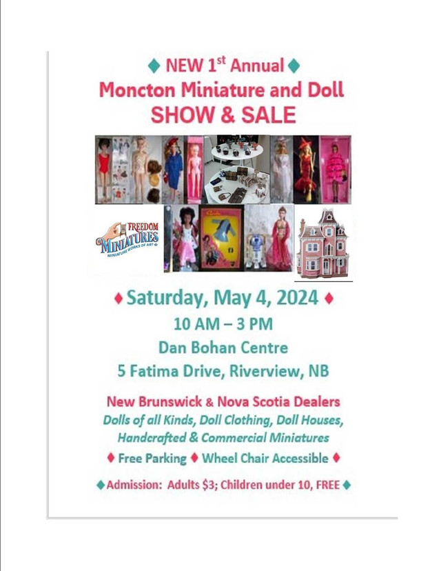Moncton Doll/Miniature Show in Arts & Collectibles in Cole Harbour