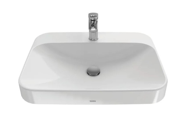 TOTO Arvina Rectangular 23 inch Vessel Bathroom Sink BNIB in Plumbing, Sinks, Toilets & Showers in Oshawa / Durham Region - Image 3