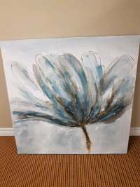 Floral painting on canvas