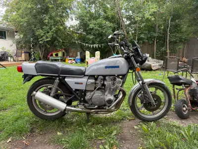Beautiful 1979 Suzuki GS750N in fantastic condition for its age. This is an exceptionally clean, com...