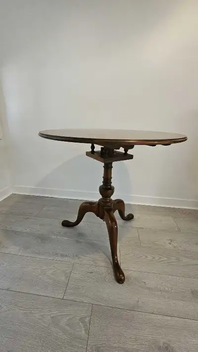 Antique solid walnut table, View more