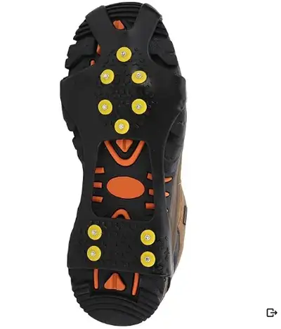 Universal Fit Shoes Stainless Steel Ice Grippers Anti-Slip Spike, View more