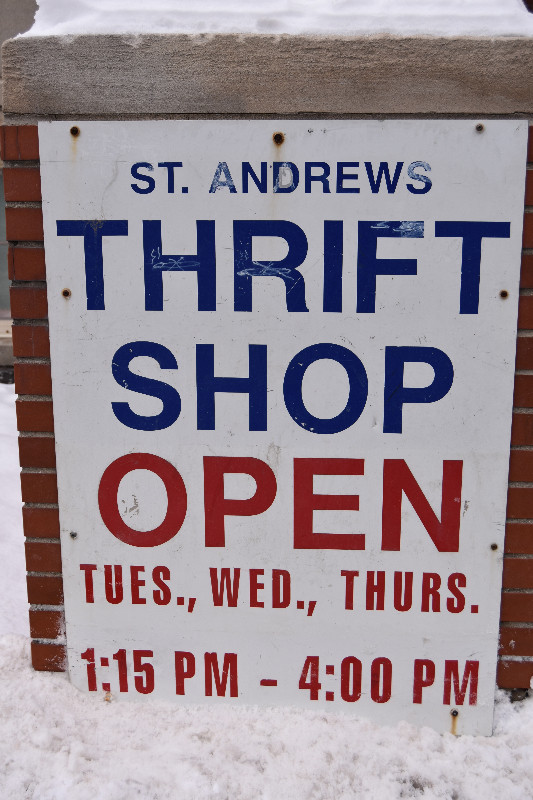 St Andrews Church Thrift Shop 1/2 Price Sale March 12 to 21st in Garage Sales in Kitchener / Waterloo