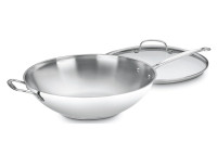 CUISINART 726-38H Chef's Classic Stainless 14-Inch Stir-Fry Pan