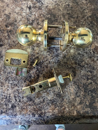 Door knob and lock set as shown 