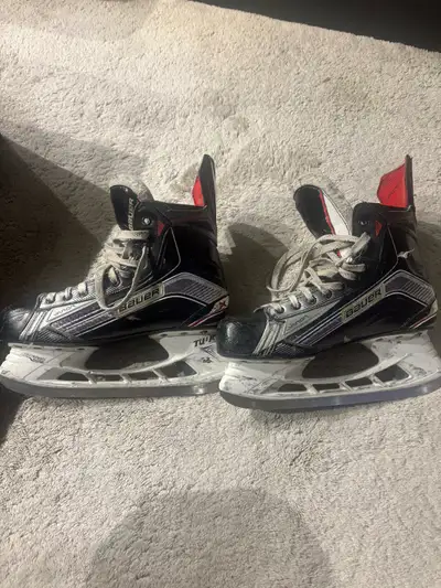 Lightly Used Prostock Bauer 1X Skates Size 9.5 , View more