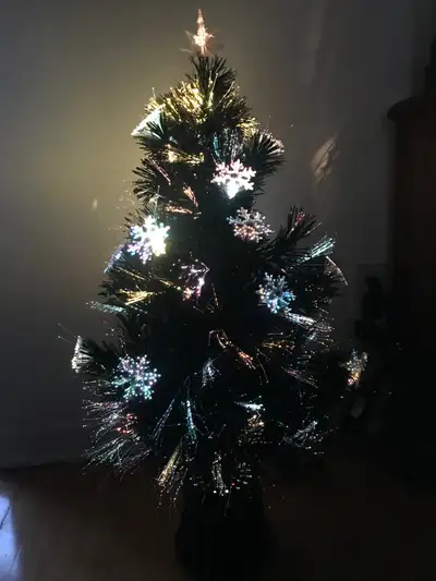 Sapin de Noël avec lumière optique, View more