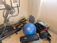 Home gym equipment ($250 elliptical)