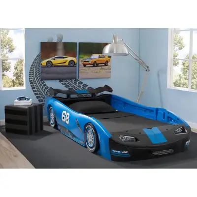 Race Car Beds - Blue and Black, View more