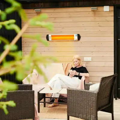 Electric Heater with Thermostat 1500-Wattfor Indoor and Outdoor, View more