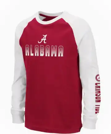 Alabama Crimson Tide Sort Long Sleeve Youth T Shirt, View more