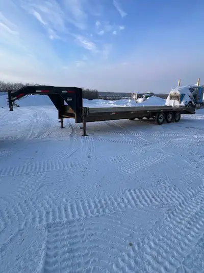 30’ gooseneck, 7000lbs axles, all new brakes last year, tires good shape, new decking 2 years ago, g...