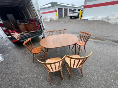 Free delivery Wooden Dining Table with 6 Chairs, View more