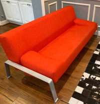 Erska Orange Sleeper Sofa - Ikea