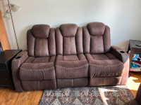 Recliner Couch and Recliner Love Seat