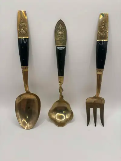Vintage Siam Flatware - S. Samran Thailand - 3 Piece, View more