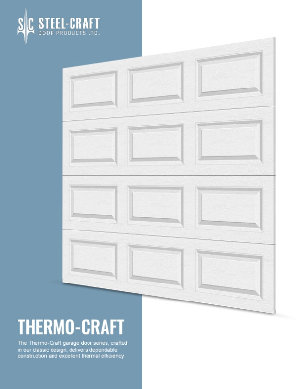 9x8 T12 Steel Craft Insulated Overhead Door in Windows, Doors & Trim in Edmonton