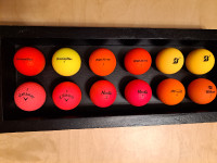 12 GOLF BALLS COLOR MATTE used Niagara Falls