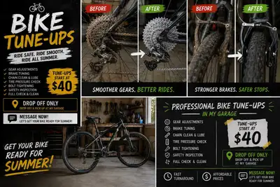  SPRING BIKE TUNE-UPS – RIDE SAFE & SMOOTH ALL SUMMER, View more