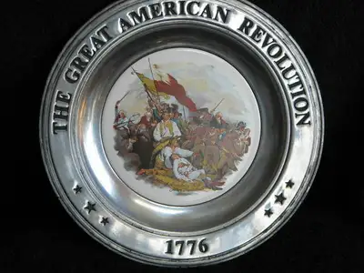 Battle of Bunker Hill, Pewter Collector Plate, View more