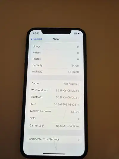 iPhone X 64gb unlocked , View more