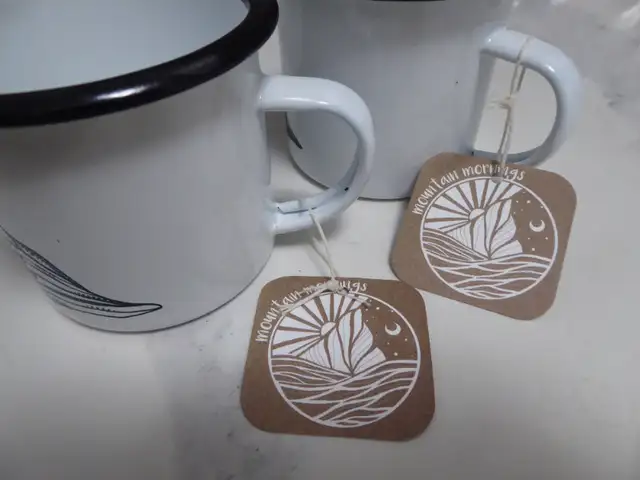 Bear and Mountains, Sunrise/Sunset and Mountains, Camping Mugs in BBQs & Outdoor Cooking in Delta/Surrey/Langley - Image 3